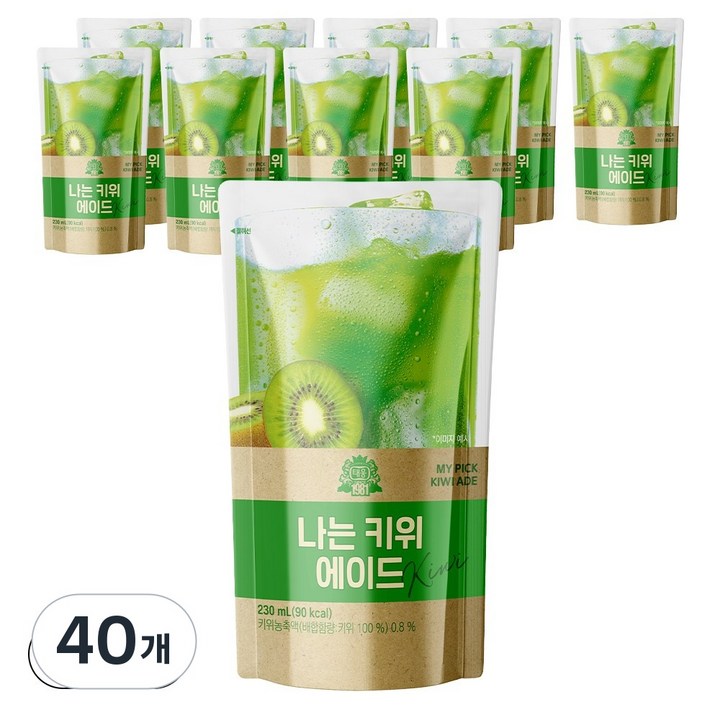 [태웅식품] 나는 키위에이드 230ml, 40개