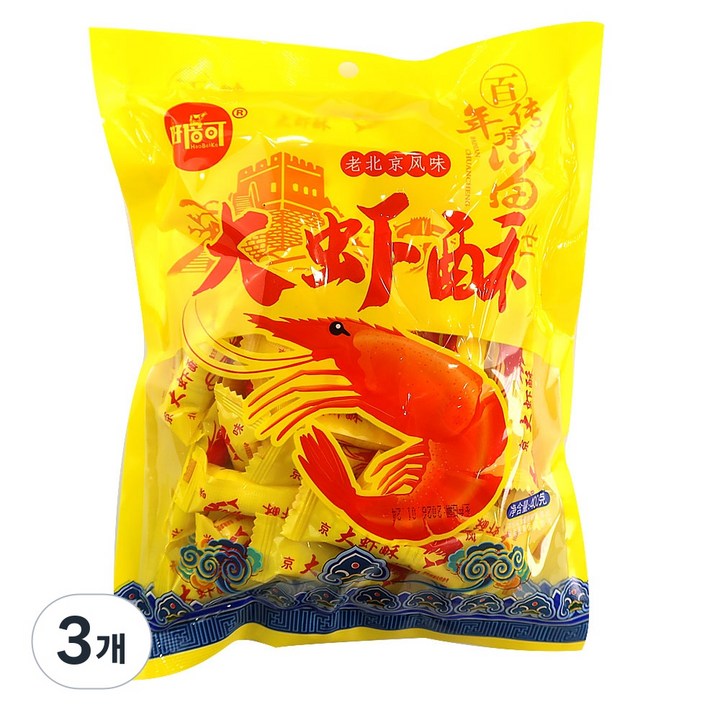 (배터짐) 하오베이커 베이징 북경 따샤수탕 땅콩 새우수탕 (일요일&당일발송), 3개, 400g