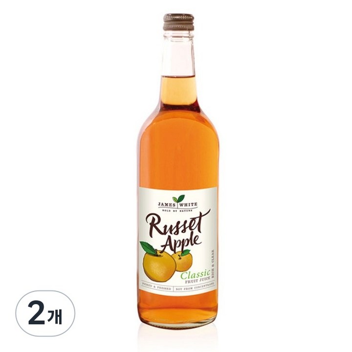 [아스트라 독점] 영국직수입 클래식 애플주스 Russet Apple 달달한맛!!!, 2개, 750ml