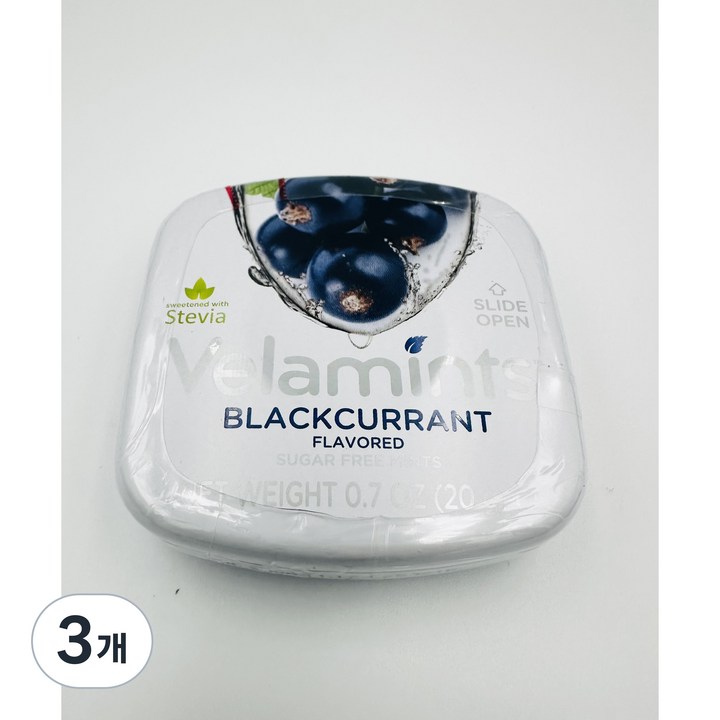 벨라민츠 무설탕 베리맛 / 입냄새 구취제거 민트사탕, 3개, 20g