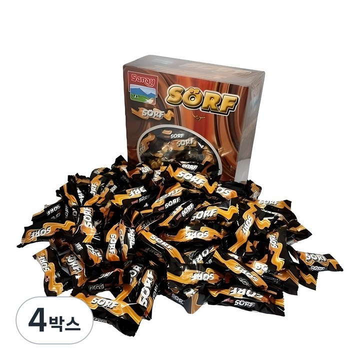 소프 코코아 코티드 카라멜 누가바 (약100여개입) 대용량, 800g, 4박스