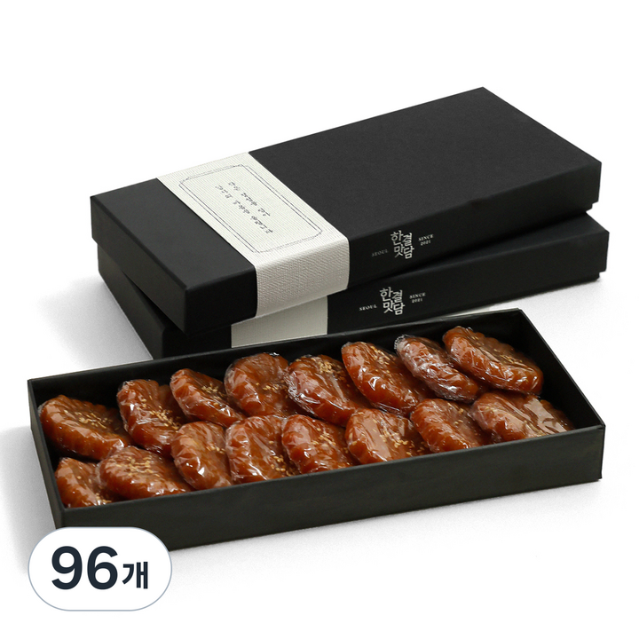 한결맛담 수제 찹쌀 약과 상자 포장 선물 바른약과, 40g, 96개