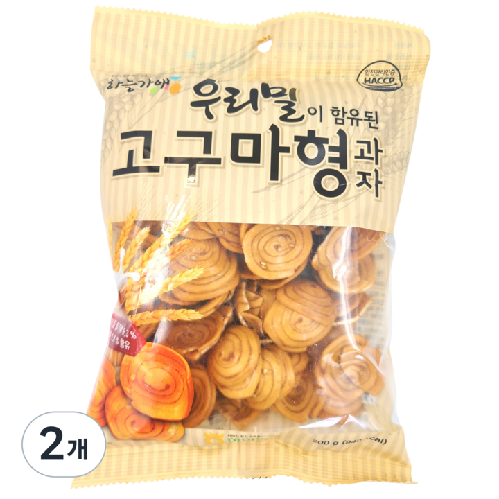 함양농협 우리밀 고구마형 과자, 2개, 200g