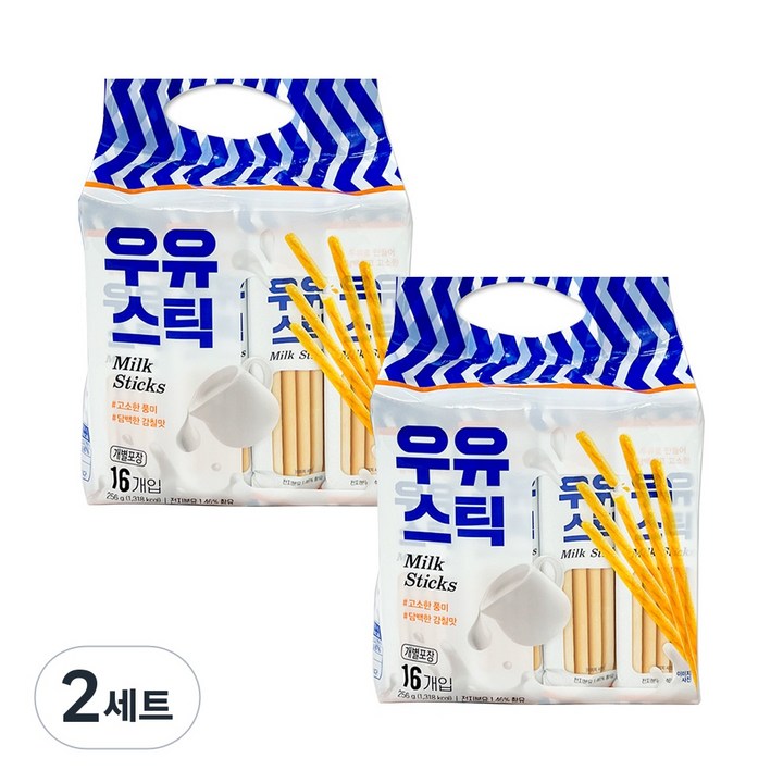 키즈웰 우유 스틱 과자, 512g, 2세트