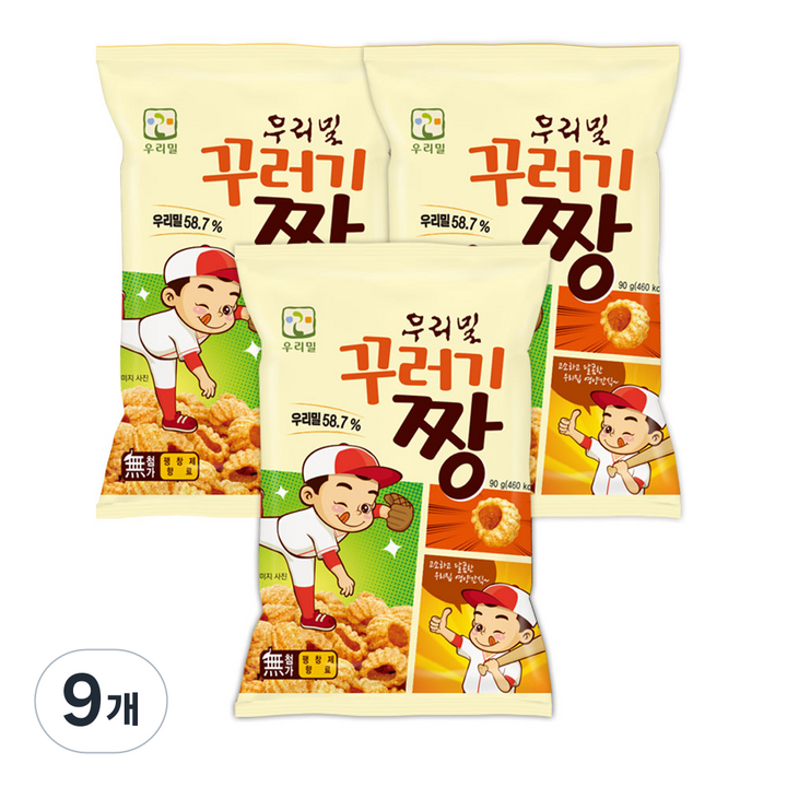 우리밀 꾸러기짱, 90g, 9개
