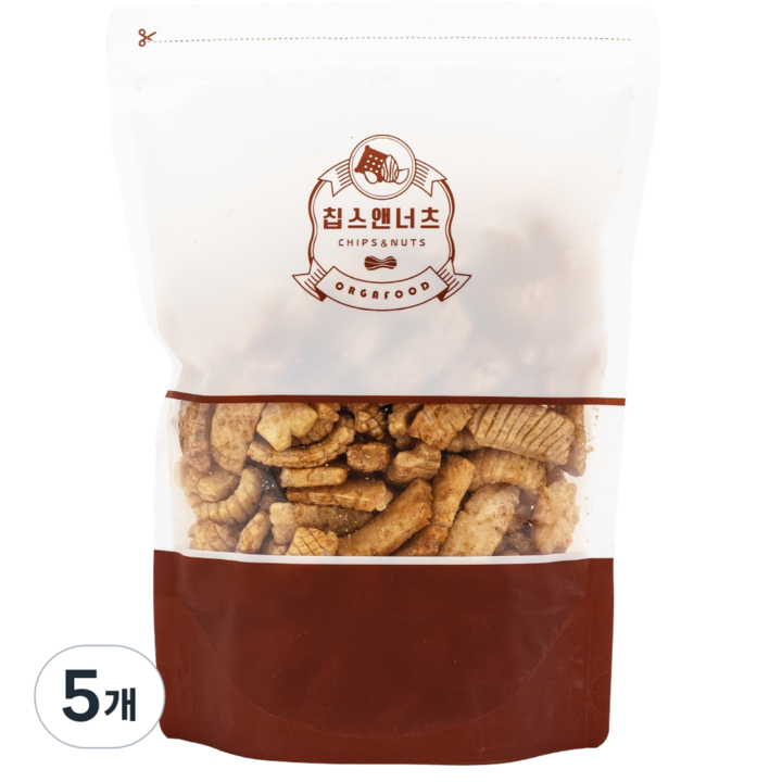 [칩스앤너츠] 오징어맛칩, 200g, 5개