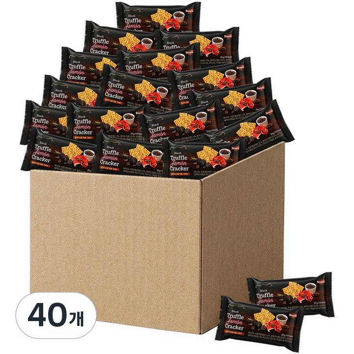 코스트코 스내픽 블랙트러플 하몽 크래커 1.5kg 과자 DK4210, 29g, 29g, 40개