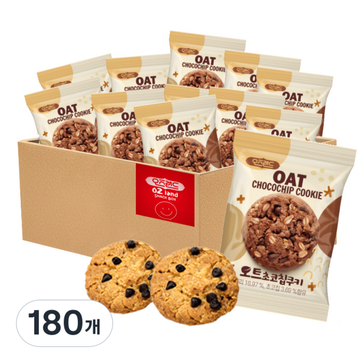 오즈랜드 오트 초코칩 쿠키, 180개, 12g