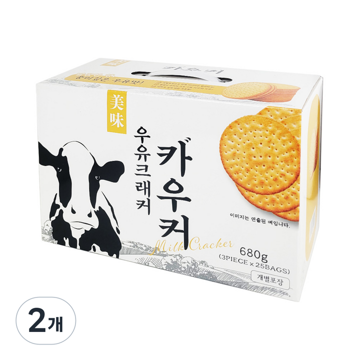카우커 우유크래커, 2개, 680g