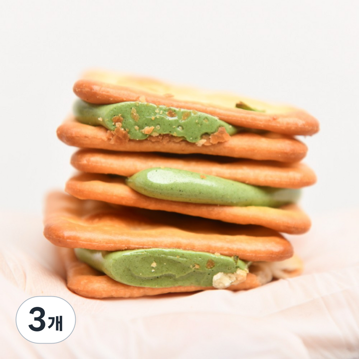 꾸덕한 말차맛 누가 크래커, 3개, 100g