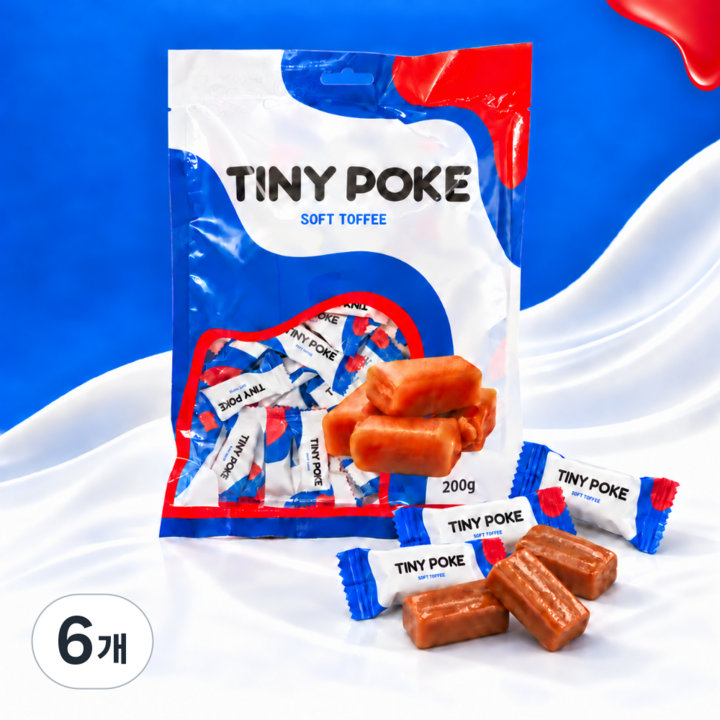 티니포크 밀크 카라멜, 6개, 400g