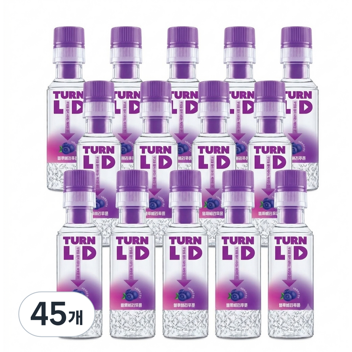 엠탑 턴리드 블루베리푸룬 돌려 마이는 음료 디톡스 드링크, 45개, 330ml