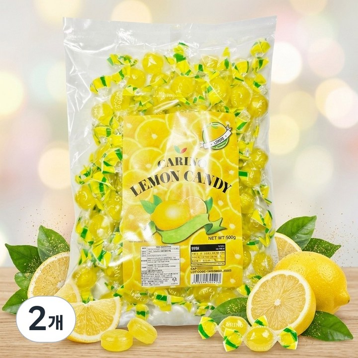 카리노 사우어 레몬캔디, 2개, 500g