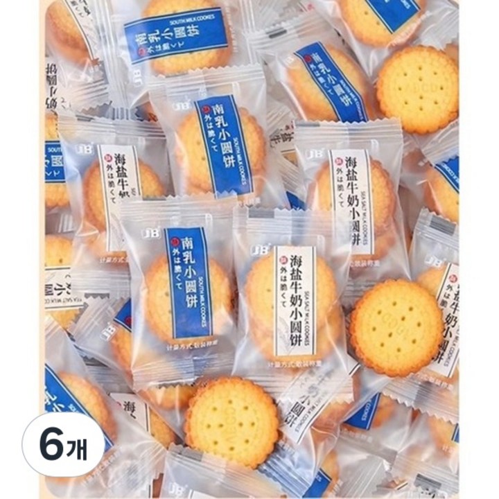라운드 미니비스킷 믹스 1키로 대용량, 6개, 1kg