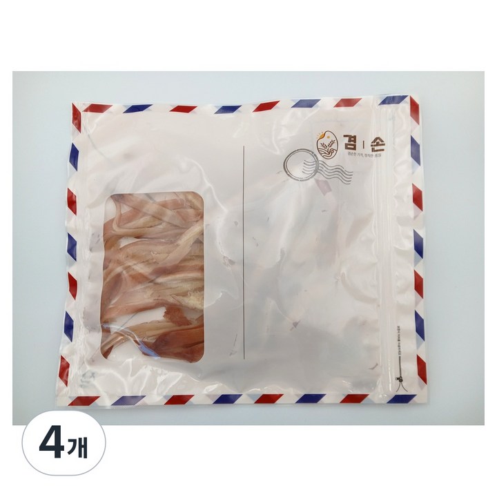 [겸손] 바베큐 조미 페스츄리 오징어 버터맛 꽃보다오징어 주전부리 맥주안주, 300g, 4개