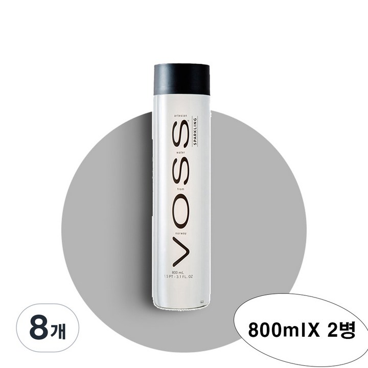 보스 스파클링 워터, 800ml, 8개