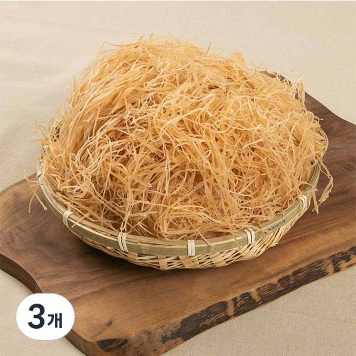 유나건어물 국내가공 진미 오징어실채, 3개, 500g