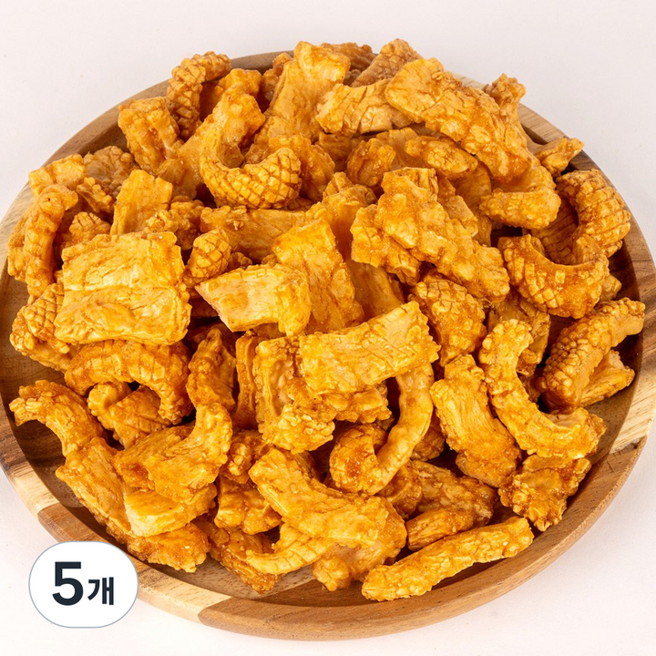 20년전통 뻥튀기곡물나라 오징어맛칩 저칼로리 건강간식 바삭한과자 아이간식, 5개, 130g