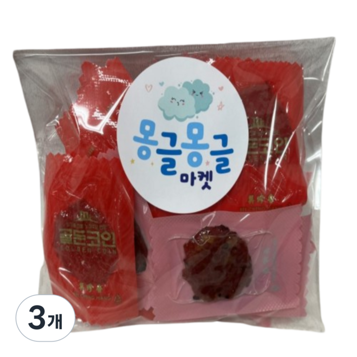 비첸향 골드코인 육포, 130g, 3개