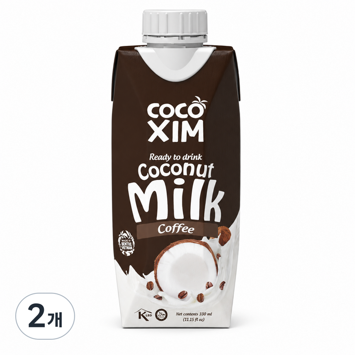 [공식수입사] 코코씸 코코넛밀크 커피맛, 330ml, 2개
