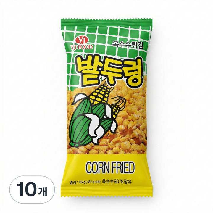 밭두렁 옥수수스낵, 45g, 10개