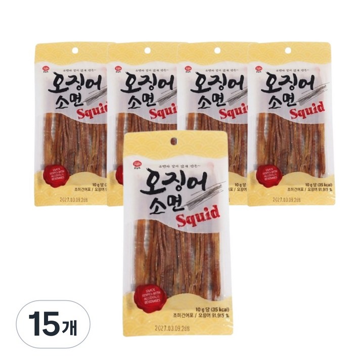 오징어소면, 15개, 28g