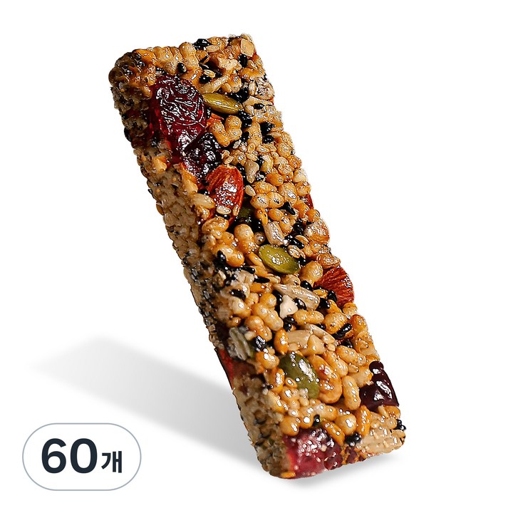한결맛담 크랜베리 에너지바 고식이섬유 견과류 영양바, 60개, 22g