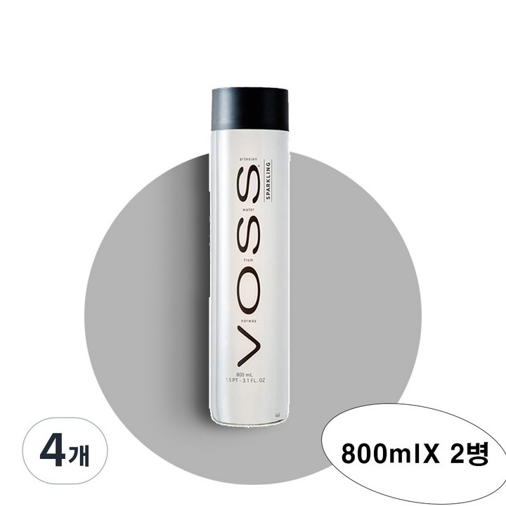 보스 스파클링 워터, 800ml, 4개