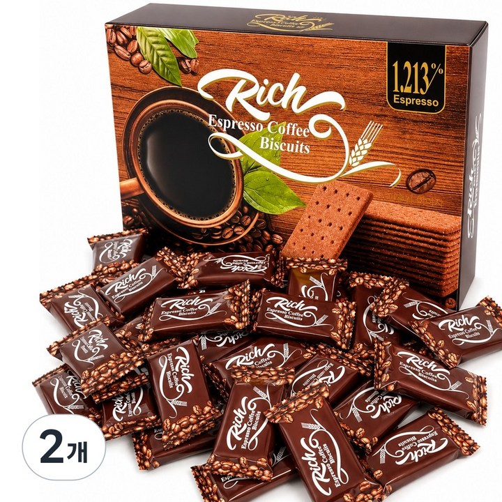 리치 에스프레소 커피 비스킷 700g 대용량, 2개