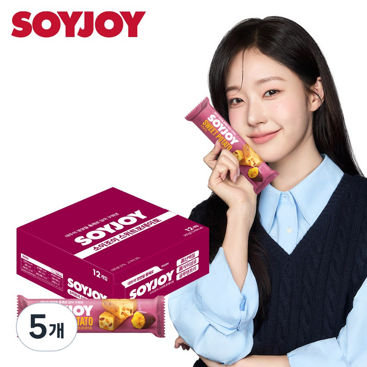소이조이 스위트포테이토 고단백질 고식이섬유 글루텐프리, 5개, 360g