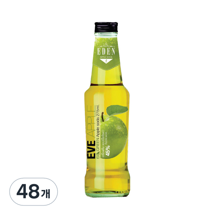 에덴 이브 스파클링 애플, 275ml, 48개