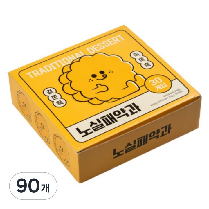 노실패식품관 트랜스지방0g 콜레스테롤0g 프리미엄 꿀약과 30개(900g), 90개, 30g