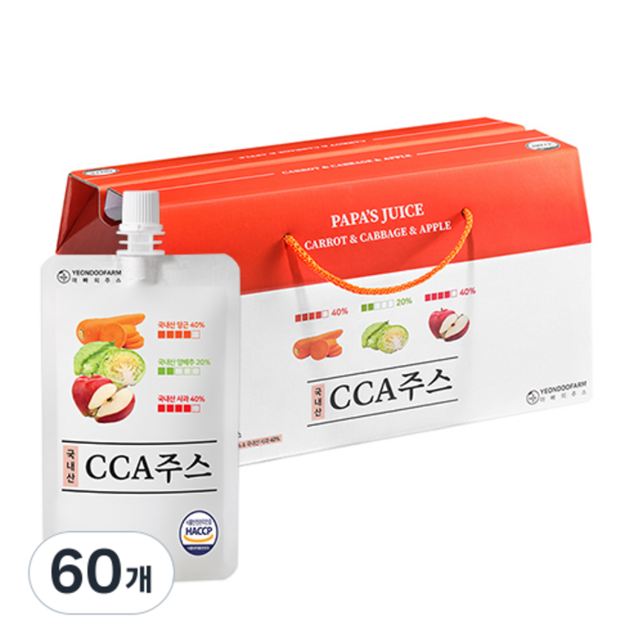 [연두팜] CCA 주스, 100ml, 60개