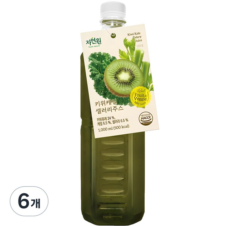 키위케일셀러리주스, 6개, 1L