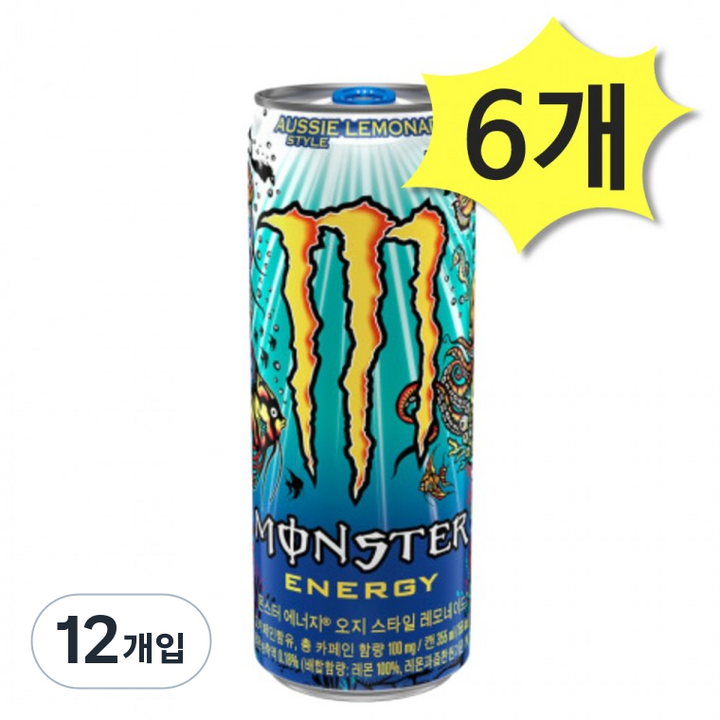 몬스터 에너지 오지 스타일 레모네이드 355ml x 6개, 12개입