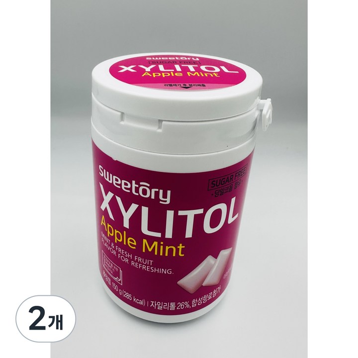 스윗토리 자일리톨 아소트껌 애플민트 맛 /구취제거 졸음방지 운전 껌, 2개, 150g