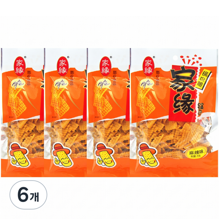 마라 누릉지 과자, 102g, 6개