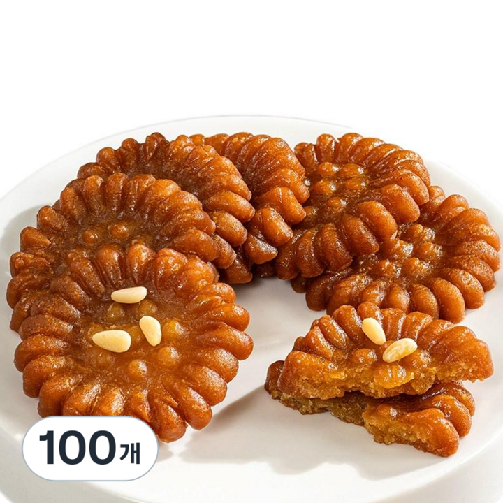 프리미엄 호박 찹쌀 약과 옛날과자, 100개, 30g