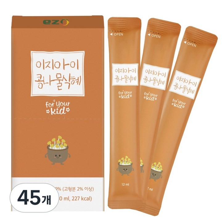 이지아이콩나물식혜 청정콩나물 유아 액상스틱 아기 어린이 키즈 초등, 12ml