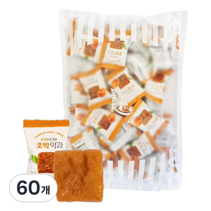 호박으로 만든 호박약과, 15g, 60개
