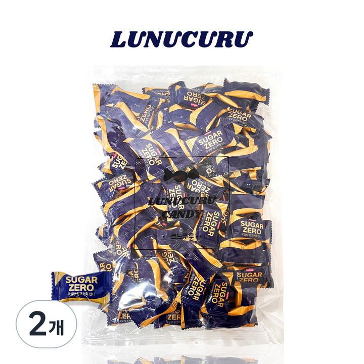 르느쿠루 무설탕 밀크커피캔디, 500g, 2개
