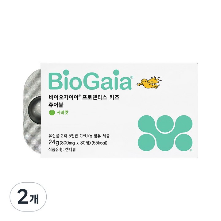 바이오가이아 프로덴티스 키즈 타블렛, 2개, 24g