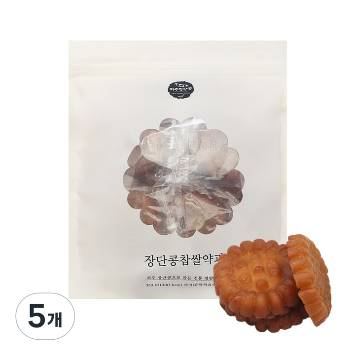 좋은세상 파주장단콩 찹쌀약과, 350g, 5개