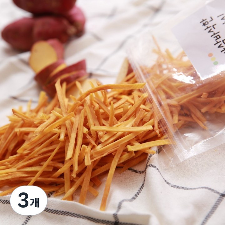 휴게소 간식 참 고구마 스틱 과자, 3개, 250g