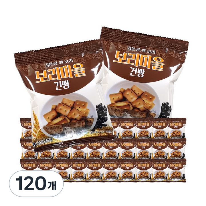 금풍제과 검은콩깨 보리건빵, 30g, 120개
