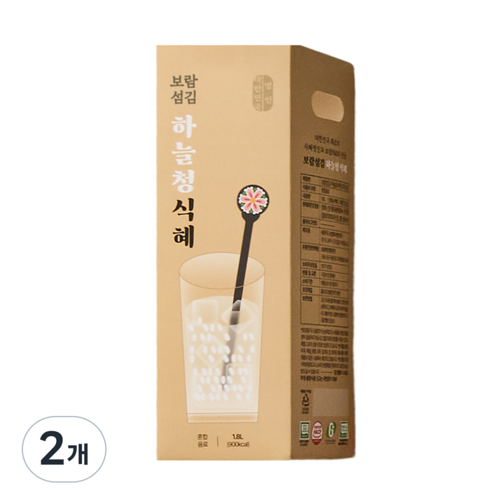 보람상조 보람섬김 명절 세준 하늘청 식혜 (실온), 2개, 1.2L