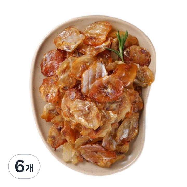 [더주] 직화로 구워 바로먹는 동전쥐포, 400g, 6개