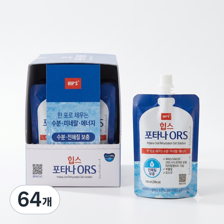 힙스 포타나 ors 세트, 64개, 100ml