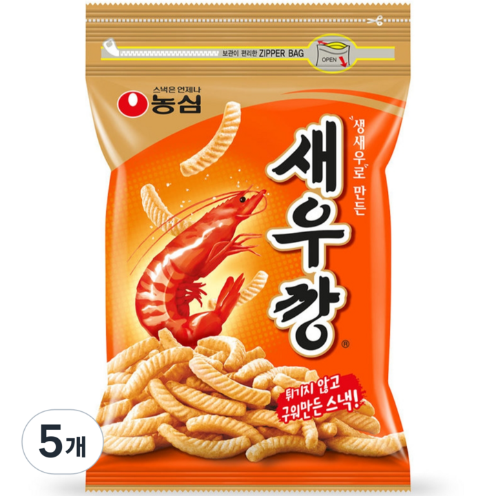 농심 새우깡, 400g, 5개