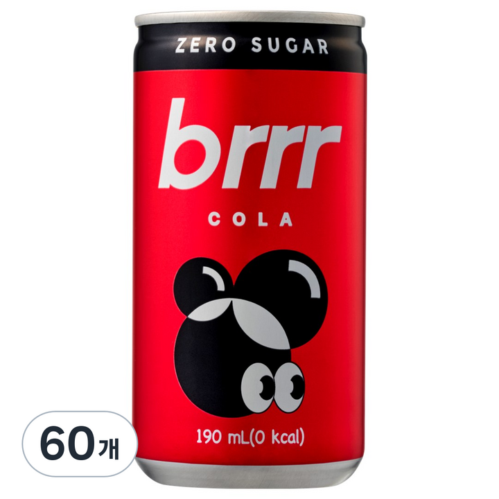 부르르 제로콜라, 60개, 190ml